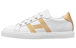 Кроссовки для скейтбординга Avantage женские с низким верхом, белые/золотые Hermes