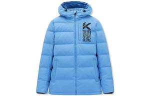 Баскетбольная коллекция пуховик мужской светло-фиолетовый/синий Anta, светло-фиолетовый/синий