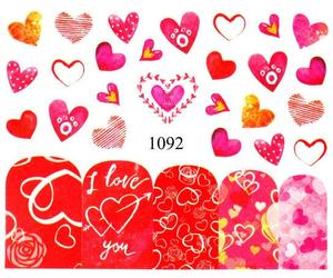 Водные наклейки для ногтей - №1092, Raisin