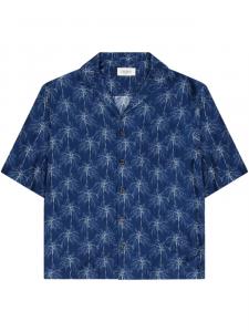 Laneus рубашка свободного кроя, синий