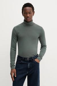 Хлопковый лонгслив Marc O'Polo, зеленый