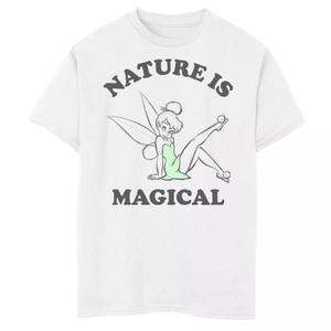 Футболка Disney Tinkerbell Nature Is Magical для мальчиков 8–20 лет с графическим рисунком и портретом Disney