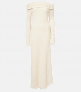 Платье макси Ormany из джерси букле Isabel Marant, экрю