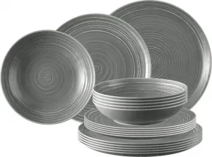 Набор тарелок Terra из 18 предметов, жемчужно-серый Seltmann Weiden