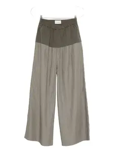 Брюки в тонкую полоску St. Agni, зеленый