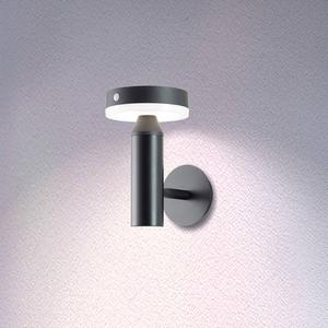 Светодиодный настенный светильник Brilliant Magua, железо/пластик - черный - 1 пламя