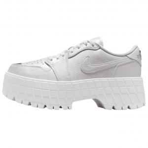 Jordan Кроссовки 1 Brooklyn Low White Metallic Silver Women's