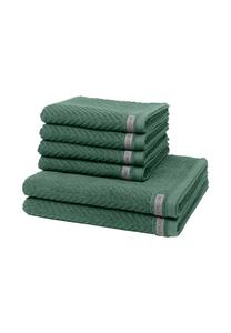 Набор полотенец Ross Smart, 6 штук, 100x50/140x70 см, зеленый