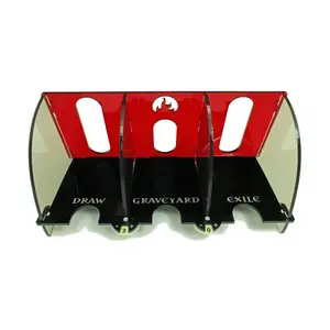 Поднос для колоды с циферблатами счетчика жизни - красный, Magic: The Gathering - Accessories (Litko Aerosystems)