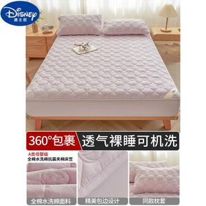 Disney Простыня на резинке 150х200 см из хлопка Синьцзян, утолщенная, светлый фиолетовый