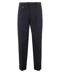 Синие брюки с подвернутыми штанинами Paolo Pecora, синий