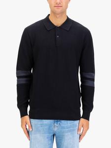 Длинный рукав Хлопковая поло LUKE 1977, Black