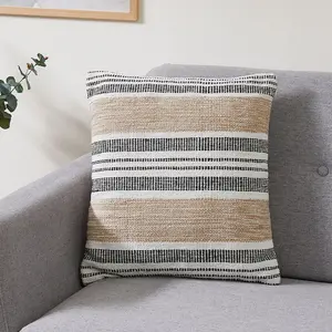 Декоративная подушка Malena с этническим узором, подушка для дивана, наволочка с наполнителем, квадратная, 45x45 см Andiamo, Schwarz,weiß,creme + Ethnomuster