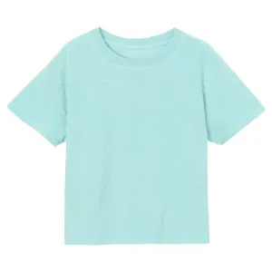 Футболка из махры для девочек 2-16 лет Lands' End, цвет baja blue daisies