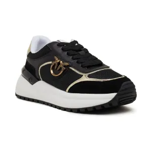 Кожаные кроссовки Pinko, черный