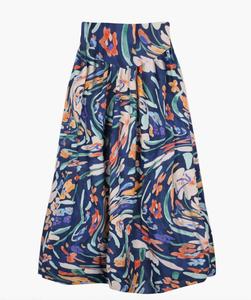 Юбка Clavel Jaleo в синем цвете с мультипринтом De Loreta
