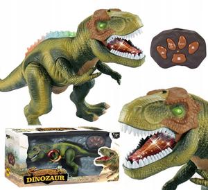 Интерактивный робот-динозавр с дистанционным управлением, зеленый светодиод Y458Z elektrostator