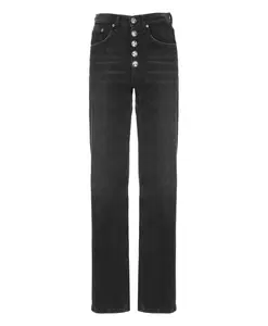 Широкие джинсы Jacklyn Dondup, черный