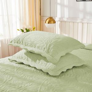 Накидки на хлопковые подушки с вышивкой Marcielo, 2 шт. MarCielo, цвет Green Sage