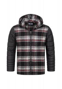 Зимняя куртка в клетку стандартной посадки Rock Creek, серый