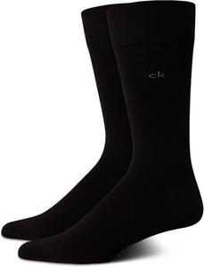 Мужские носки Calvin Klein под костюм - 2 пары легких эластичных мягких рабочих носков для мужчин, для повседневной деловой и официальной одежды, Dark Black