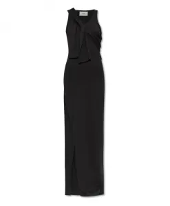 Платье с длинными рукавами Coperni, черный