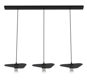 Подвесной светильник Lumicom Cloud x3, 30x30x30 см, глянцевый черный