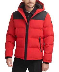 Мужской пуховик из смешанной техники DKNY