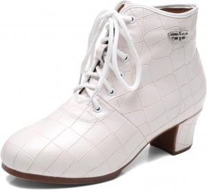 Женские латинские танцевальные туфли для сальсы, каблук 3,5 см, кожаные тренировочные туфли для девочек и детей Hiuzylqx, белый