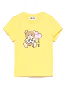 Футболка с принтом Teddy Bear Moschino Kids, желтый