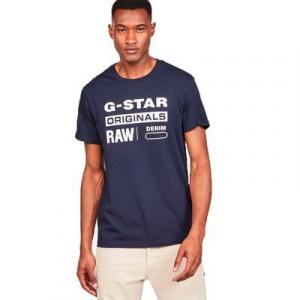 Футболка G-Star Graphic 8 Ribbed Neck, синий