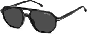 Мужские повседневные прямоугольные солнцезащитные очки Carrera, Black Grey