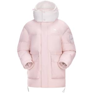 CAMEL Теплая флисовая серия пуховик для женщин, Dream Pink/Jade White