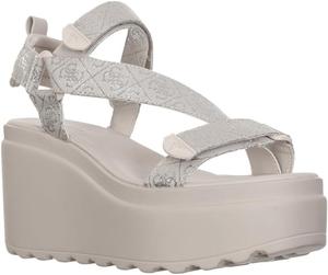 GUESS womens Ocilia, Medium Natural/Silver Logo 102