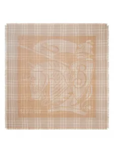 Шарф в клетку EKD Check BURBERRY, нейтральный