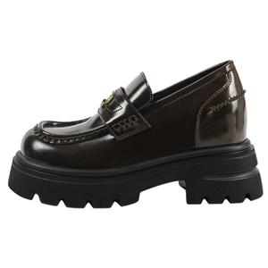 Wonderful couple Лоферы женские 8,5 см коричневые, цвет Brown