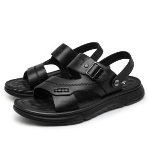 Jeep Пляжные сандалии мужские, черно-коричневые