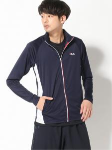 FILA/(M) Однотонная куртка с передней молнией и подставкой, защищающая от УФ-излучения