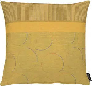 АПЕЛЬТ декоративная подушка "1305", чехол без наполнения, 1 шт APELT 46х46 см, цвет mais/gelb + Kreise
