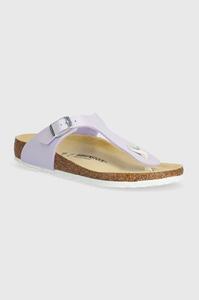 Детские шлепанцы Gizeh K BF Shiny Lizard Birkenstock, фиолетовый