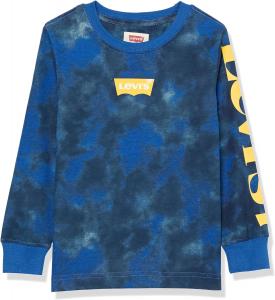 Футболка Levi's Boys с длинным рукавом и крыльями летучей мыши, Web Blue