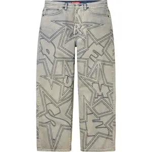 Джинсы мешковатые со строчкой stars Supreme, Dirty Color