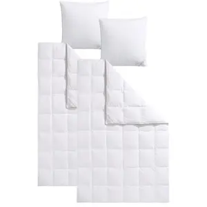 Одеяло и подушка Swiss Royal Комплект постельного белья с подушкой, 135x200 или 155x220 см, лето, зима Haeussling, белый