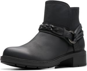 Женские ботильоны Clarks Hearth Kaylie, Black Oily