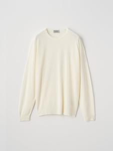 Вязаный пуловер с круглым вырезом и длинными рукавами | SCANLAN | 30G, современный крой