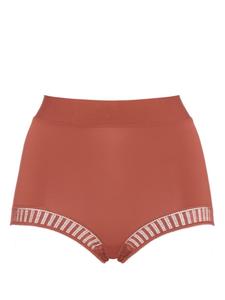 ERES трусы-брифы Solange Graphic с завышенной талией, коричневый