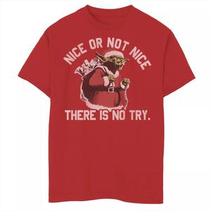 Рождественская футболка Йоды с изображением Йоды для мальчиков 8–20 лет, красивая или не очень, с рисунком Star Wars