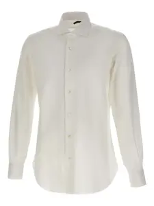 Рубашка с классическим воротником Barba, белый