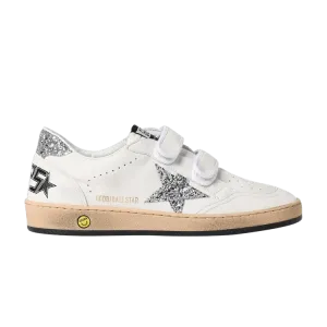 Кроссовки Golden Goose Ball Star Strap Kids White Silver, белый