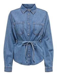 Блуза Only Petite KOKO, Blue denim